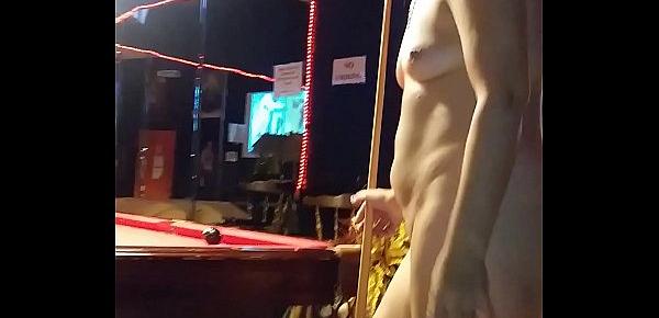  Sexy Shar Shoots Pool Nude
